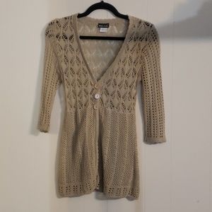 Wet Seal crocheted sweater